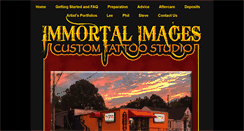 Desktop Screenshot of immortalimagestattoo.com